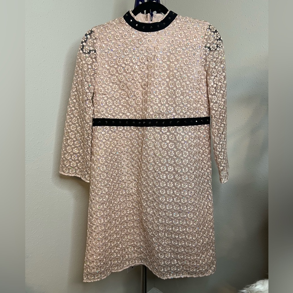Authentic Giamba Paris pink floral embroidered dress - Picture 4 of 16